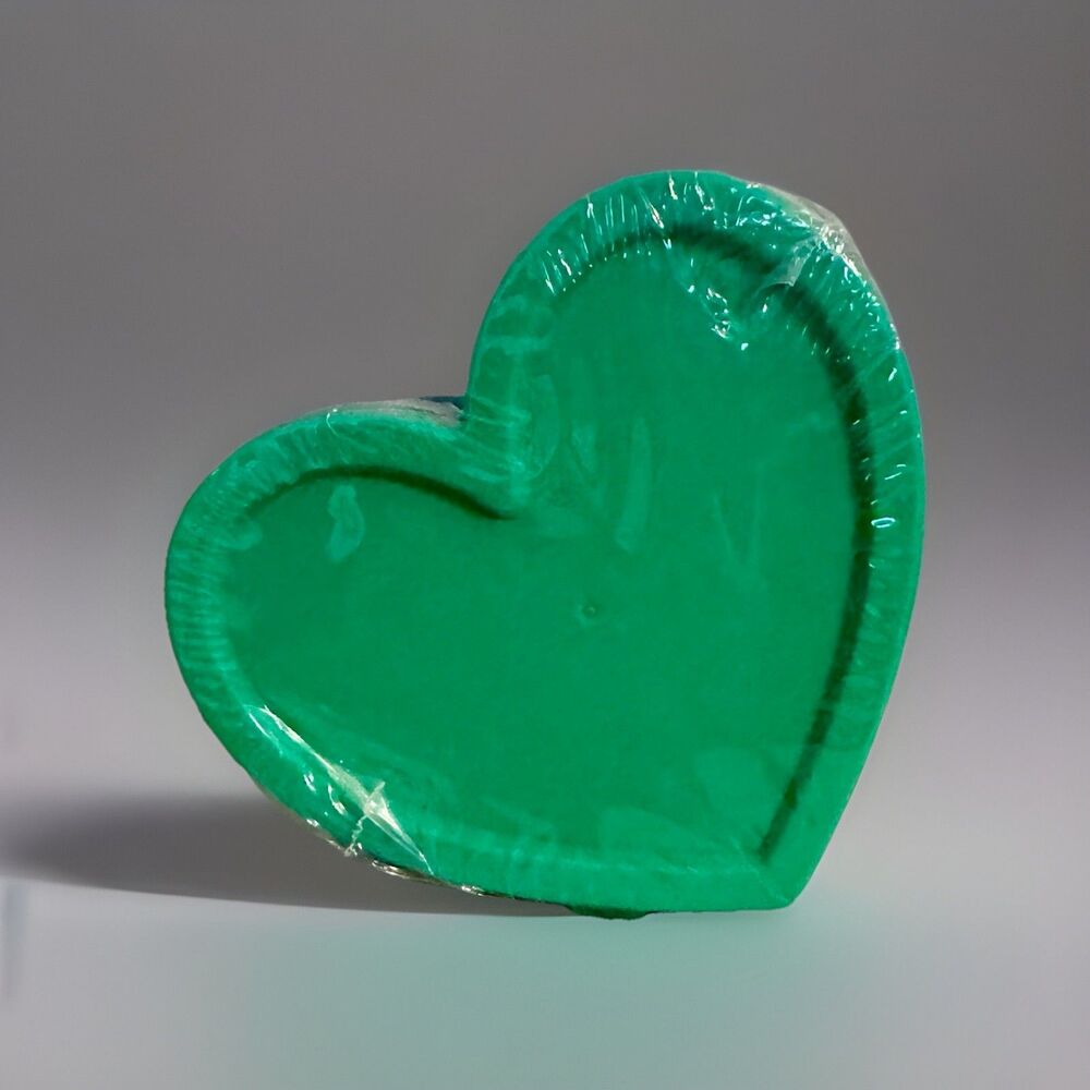 New "Way to Celebrate!" Blue & Green Heart-shaped Snack Containers Party Snacks